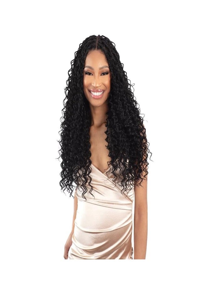 Shake-N-Go HD Whole Lace Glueless braided wig Misty Boho box 24 (1B) - Image 2